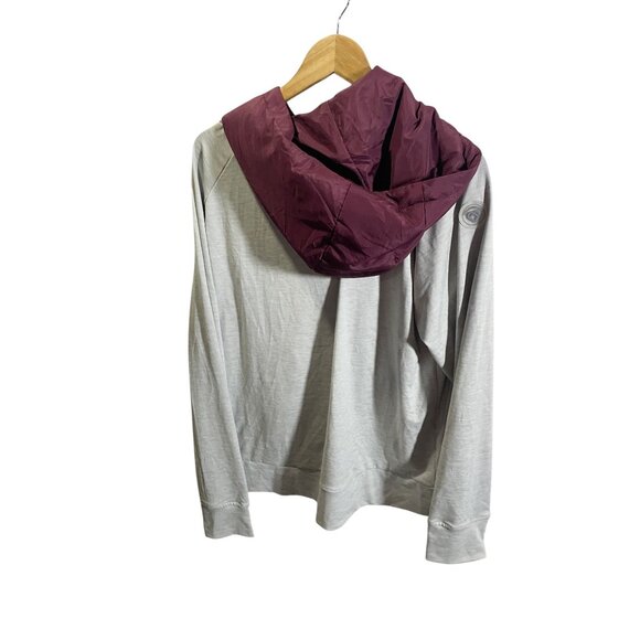 Colosseum Womens Quilted Zip Hoodie Jacket XX-Large Virgina Tech Burgundy/Gray - Picture 5 of 5